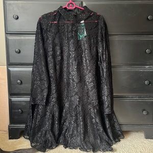 Black lace dress